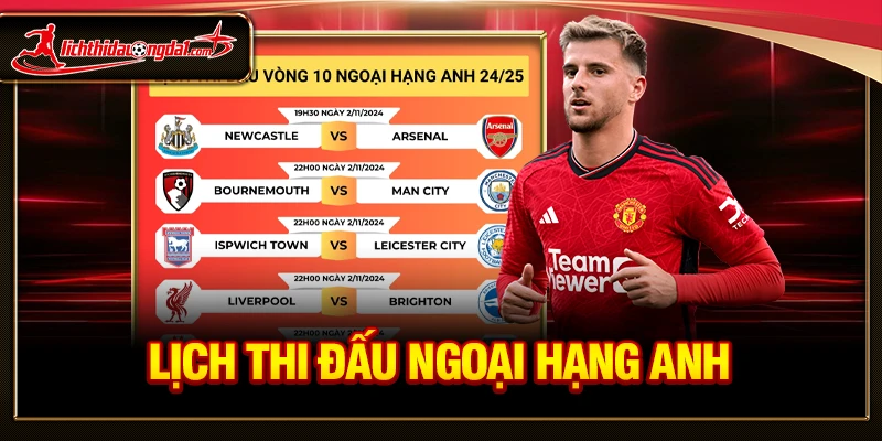 Lịch thi đấu Ngoại hạng Anh