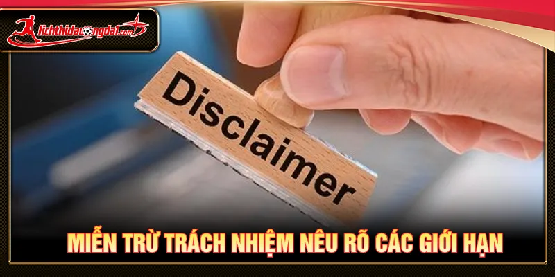 Miễn trừ trách nhiệm xác định phạm vi trong giải trí